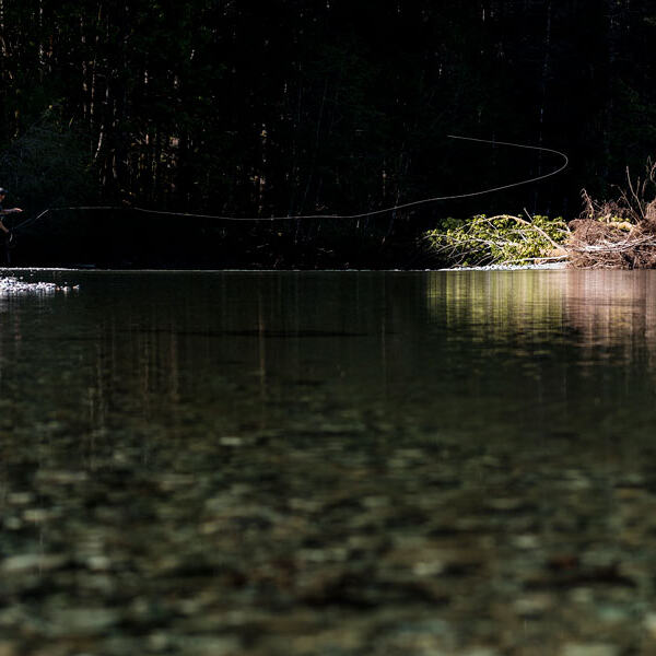 guided fly fishing near tofino on a tour with Long Beach Nature Tours